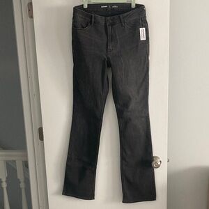 New Old Navy women’s mid rise wow bootcut jeans dark gray 8 tall